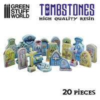 20x Gravestones Resin Set 2189