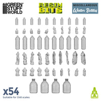 Green Stuff World Water Bottles resin set 54x - Water Flessen 2199