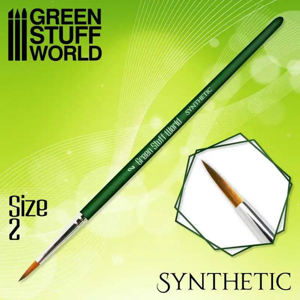GREEN SERIES 2331 Synthetic Brush - Size 2