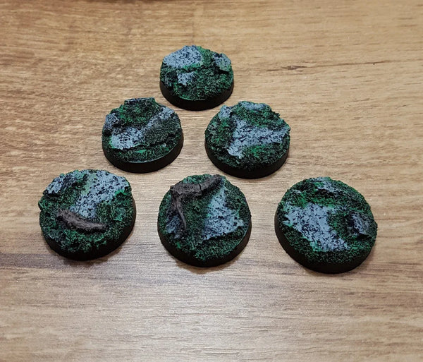 Rotsen 25mm Round Bases 6 stuks Star Wars