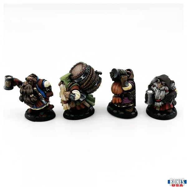 Townsfolk: Dwarven Brewmeister and Patrons (4) 30139