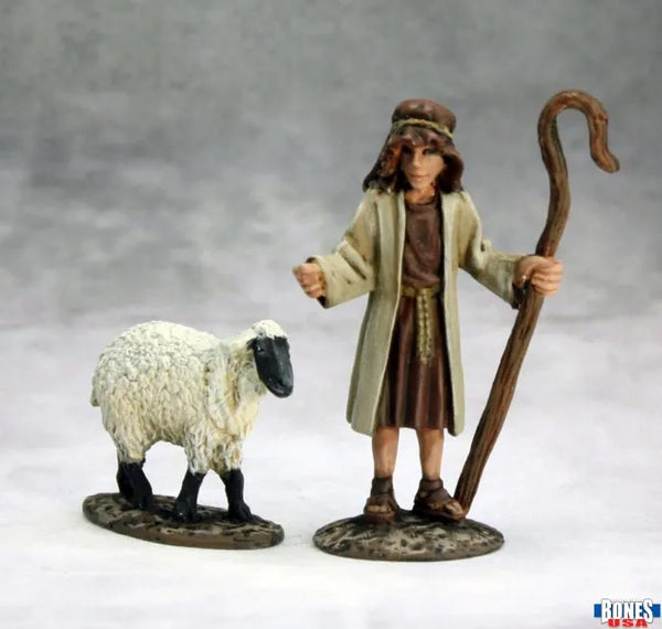 Reaper Miniatures Shepherd and Sheep 30237