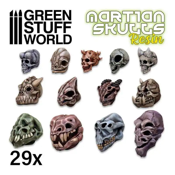 ALIEN Skulls 29x Resin Set 3102