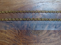 Schakel Ketting Goud (look) 3.5 mm 5 mtr