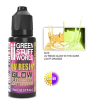UV RESIN 17ml LIGHT ORANGE - Glow in the Dark 3515