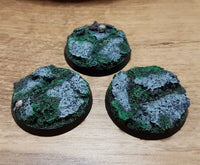 Rock 40mm Round Bases 3 stuks New
