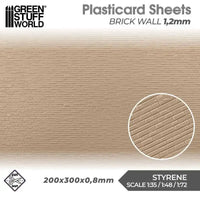 Plasticard Bakstenen muren structuurplaat 1,2 mm 5057