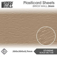 ABS Plasticard - Brick Walls 3mm Textured Sheet - 5060