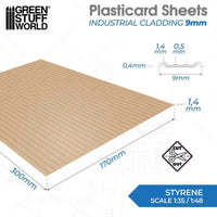 Plasticard Industriële bekleding Structuurplaat 9 mm 5061