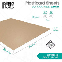 Plasticard Gegolfde structuurplaat 5065