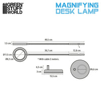 Green Stuff World Magnifying desk lamp - Darth Black 5594