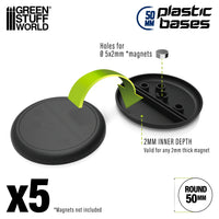 Plastic Bases - Round Lip 50mm 9829