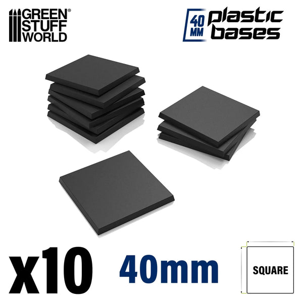 Vierkante Bases Leeg 40x40mm Bases 10 stuks 9832