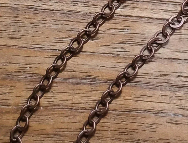 Schakel Ketting Antique Copper 3.5 mm 5 mtr