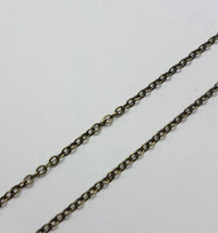 Schakel Ketting Antique Bronze 1.5 mm 1 mtr