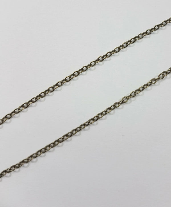 Schakel Ketting Antique Bronze 2.0 mm 5 mtr