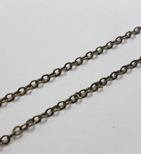 Schakel Ketting Antique Bronze 2.0 mm 1 mtr