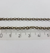 Schakel Ketting Antique Bronze 2.5 mm 1 mtr