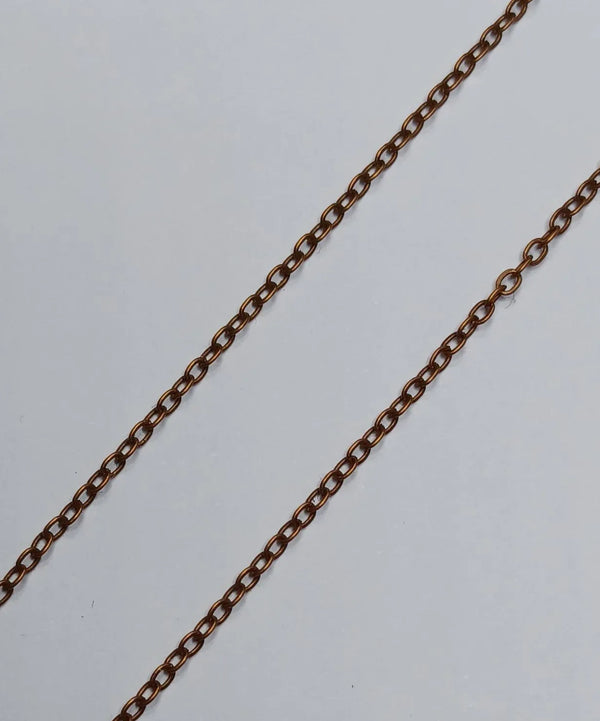 Schakel Ketting Antique Copper 1.5 mm 5 mtr