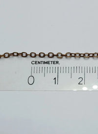 Schakel Ketting Antique Copper 2.0 mm 1 mtr
