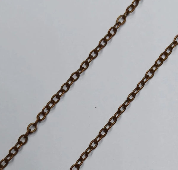 Schakel Ketting Antique Copper 2.0 mm 1 mtr