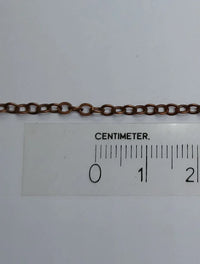 Schakel Ketting Antique Copper 2.5 mm 1 mtr