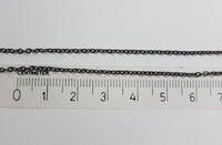 Schakel Ketting Gun Metal Black 1.5 mm 5 mtr