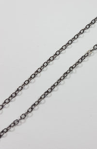 Schakel Ketting Gun Metal Black 2.0 mm 5 mtr