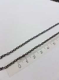 Schakel Ketting Gun Metal Black 2.5 mm 5 mtr