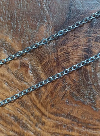 Schakel Ketting Zilver Wit 1,5 mm 1 mtr
