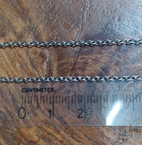 Schakel Ketting Zilver Wit 1,5 mm 1 mtr
