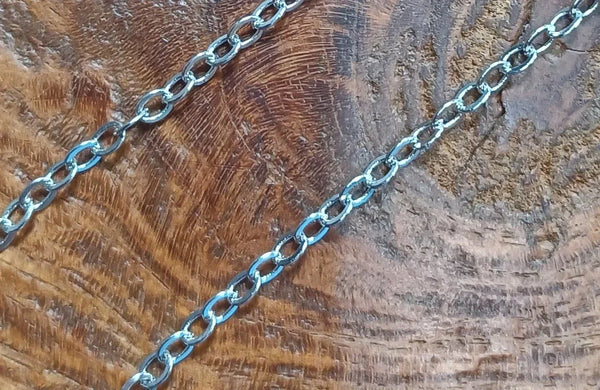 Schakel Ketting Zilver Wit 2.5 mm 5 mtr