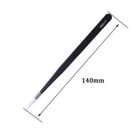 Pincet met punt (kleine ronding) 13,5 cm ESD-11