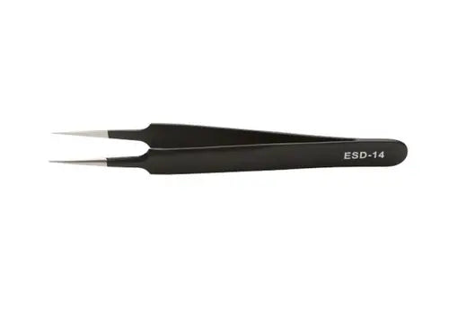 Pincet met punt (kleine ronding) 11 cm ESD-14