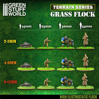 Static Grass Flock 9-12mm - Spring Grass - 200 ml 11167