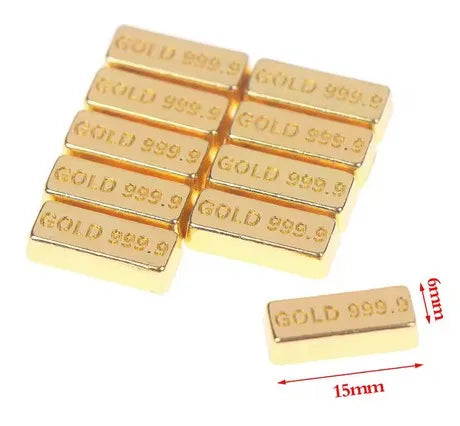 Goudstaven 10 Stuks 1:12 Poppenhuis Miniatuur