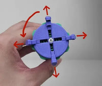 Miniatuur Schilder Handgreep voor Bases Rood