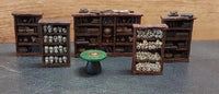 Boekenkasten set 5 delig inclusief Wizards Table