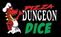 Pizza Dungeon Dice Black and White