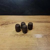 Houten Tonnen 4 stuks Groot