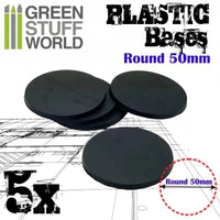 Plastic Bases - Round 50 mm 5 stuks 9824