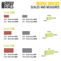 Miniature Bricks - Red x2000 1:35 9207