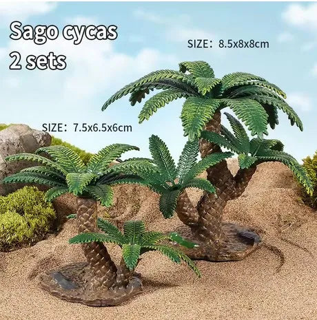 Palmbomen set 2 stuks