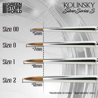 SILVER SERIES 3529 Kolinsky Brush (S) -  Size 0
