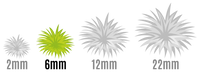 Martian Fluor Tufts - FLUOR WILDFIRE GREEN 10677