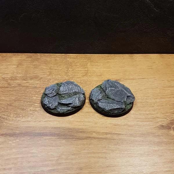 Slate 50mm Round Bases 2 stuks